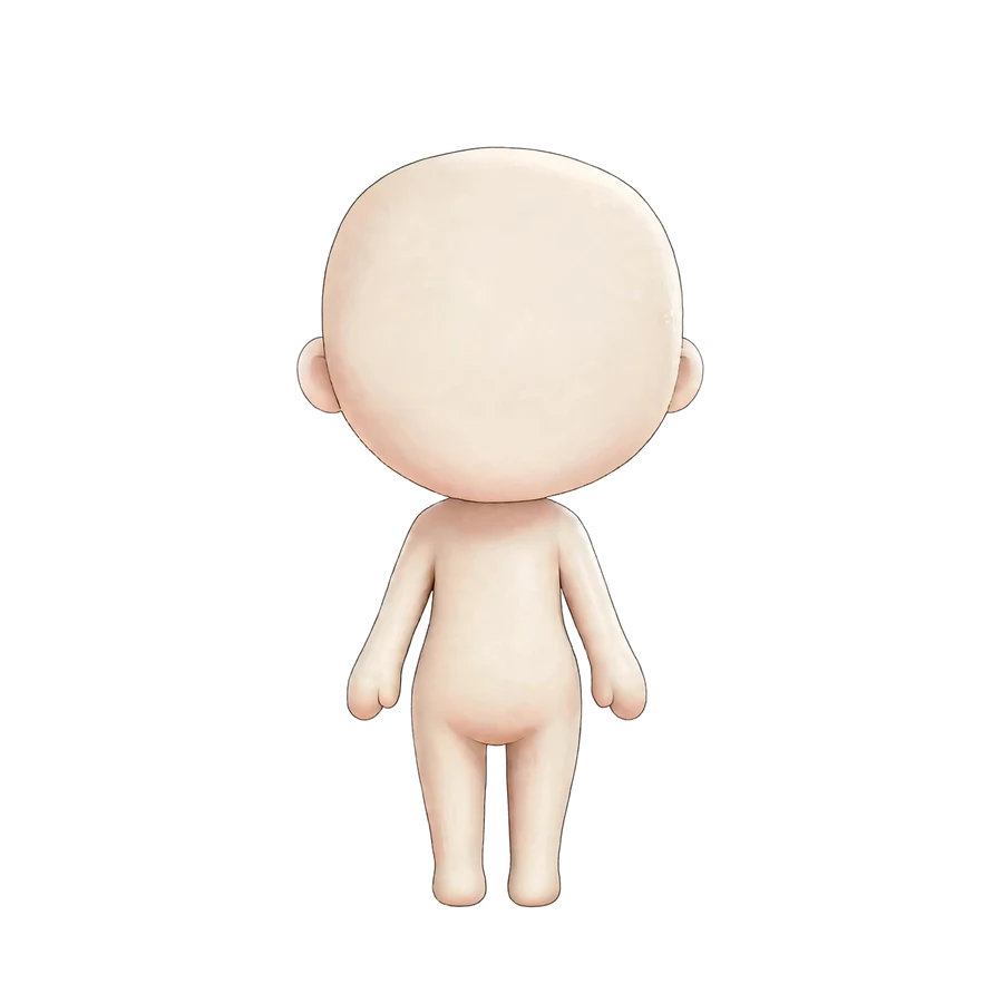둥근 귀의 캐릭터 기본 몸체